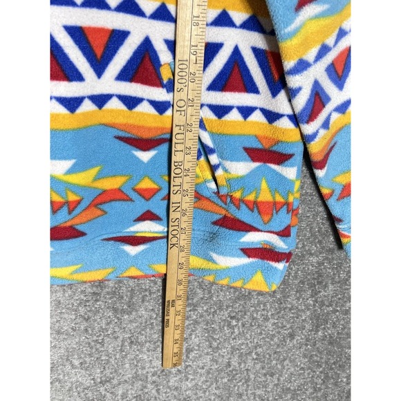 Massive Outdoor Aztec‎ Southwest Fleece Pullover Hoodie Mens Size Large - Picture 10 of 10
